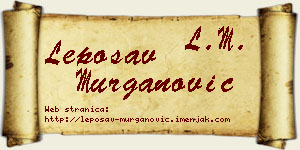 Leposav Murganović vizit kartica
